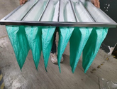 Customized F6 Efficiency 592*592*380mm 6 Pocket Bag Filter for Air Conditioning Ventilation System