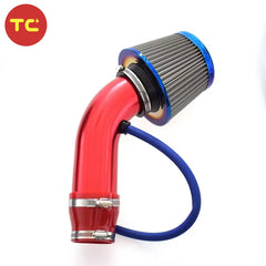 Universal Burnt Blue Stainless Steel Racing Car Air Filter High Flow Cold Winter Mushroom Head Crank Case Intake Pipe Filter