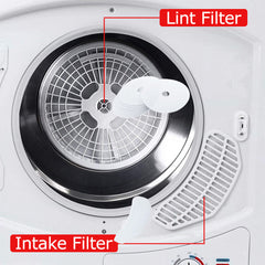 Cloth Dryer Exhaust Filter Set Replacement for Panda Magic Chef Sonya Avant Dryer