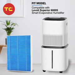 Replacement Wick Filters Compatible with LEVOIT Superior 6000S Smart Evaporative Humidifier