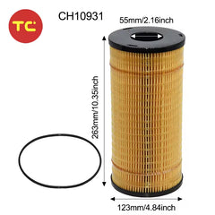Truck Diesel Engine Fuel Oil Filter CH10929 CH10930 Compatible with Perkinss Engine FGA06-FGA19 2306TAG1