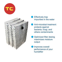 SF235 Humidifier Wick Filter E Compatible with Sunbeam SCM630 SCM630WC SCM630BC SCM631 SCM631C SCM7808 SCM7809 SCM7809P Humidifier