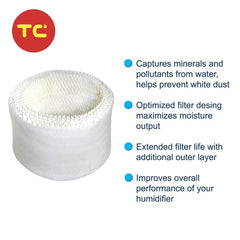 Evaporative Wood Wick Filter Suitable for Honeywell HCM-300 Series HCM-300T HCM-315 HCM-315T HCM-350 HCM-310T