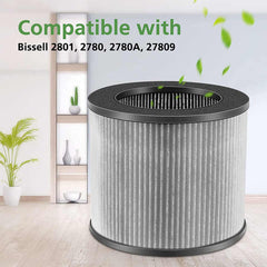 2801 True HEPA Filter Activated Carbon Filter Replacement for Bissell MYair Personal Air Purifier 2780A 2780 27809 Filters