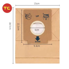 Vacuum Cleaner Paper Dust Bags Fit for Electrolux Z1480 ZC1120 ZC1120B Vacuum Cleaner Parts