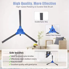 Main Side Brush & Vacuum Cleaner Filter for Goovi 1600PA D380 D382 Coredy R3500 R3500S R550 Bagotte BG600 iMartine C800 D900 D90