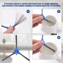 Main Side Brush & Vacuum Cleaner Filter for Goovi 1600PA D380 D382 Coredy R3500 R3500S R550 Bagotte BG600 iMartine C800 D900 D90
