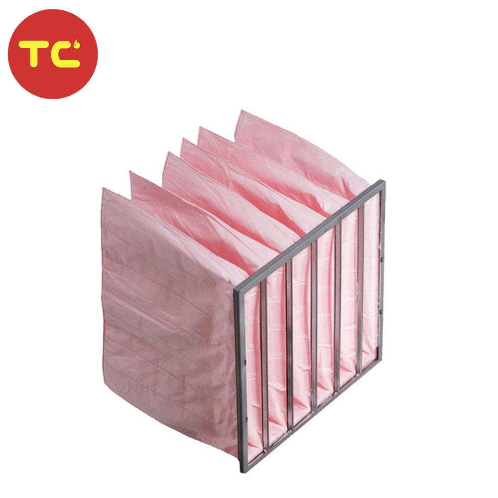 492*492*500mm F5 HVAC Pocket Bag Filters 6 Pocket Electrostatic Cotton Pocket Air Filter