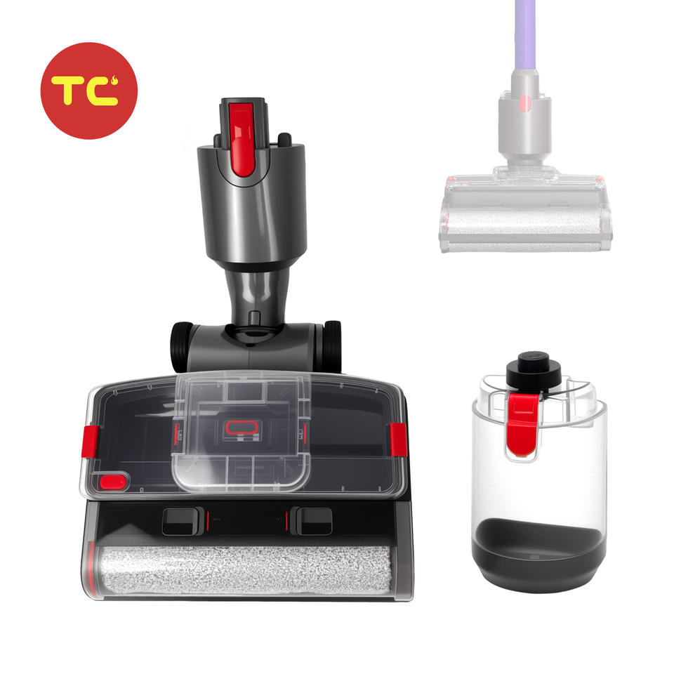 Electric Wet Dry Mopping Head for V8 V7 V10 V11 Vacuum Cleaner Automatic Cleaning Roller Brush for Hard Floors and Carpets