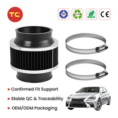 Universal 76mm Air Intake Filters