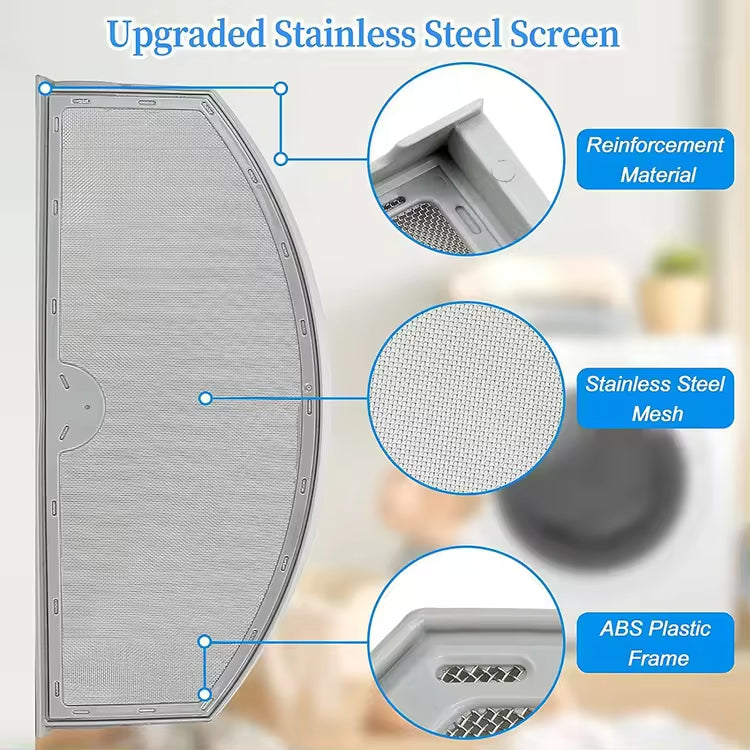 WE03X23881 G E Dryer Lint Filter Screen Replacement for G E 4476390 AP6031713 PS11763056 Upgraded Stainless Steel Mesh Screen