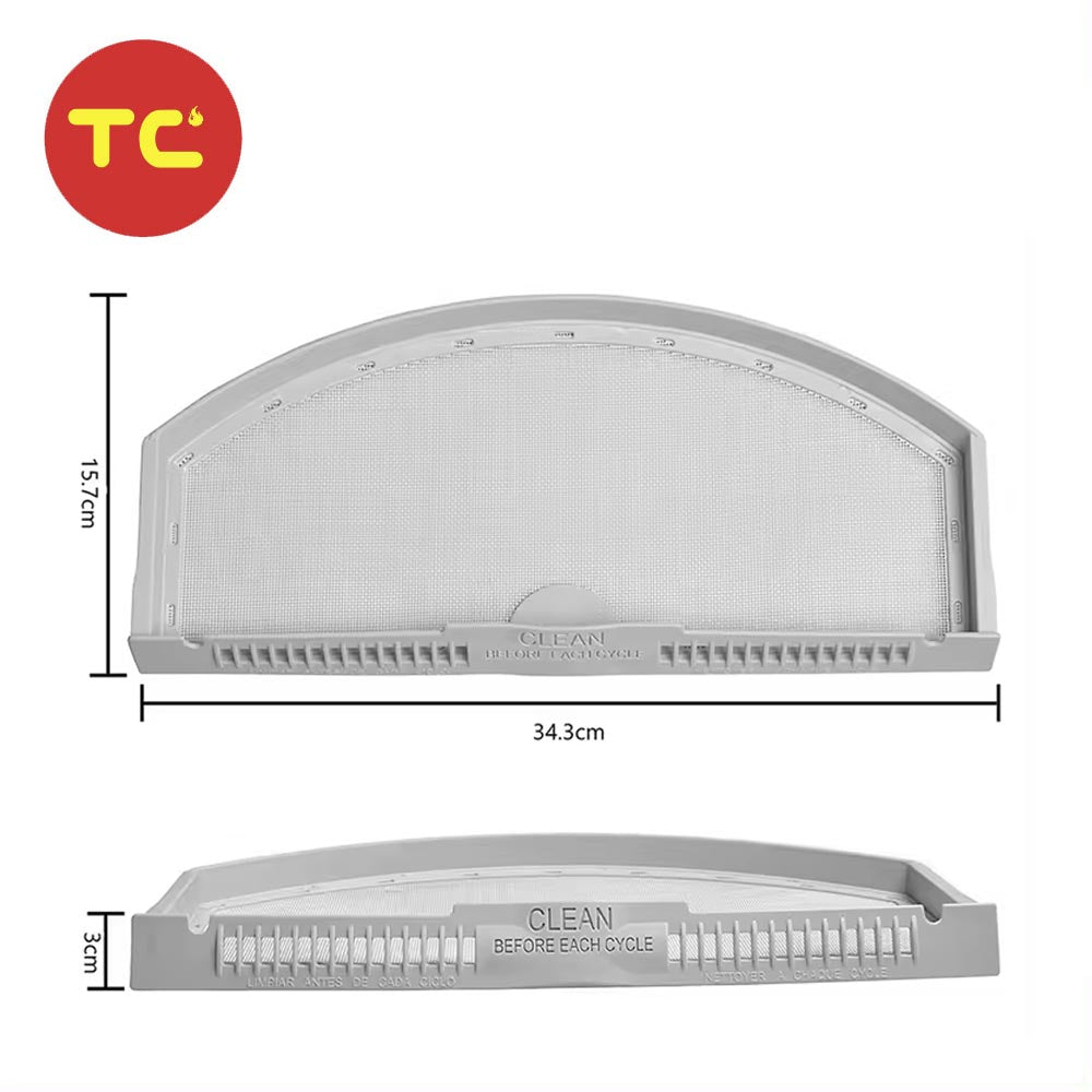 WE03X23881 G E Dryer Lint Filter Screen Replacement for G E 4476390 AP6031713 PS11763056 Upgraded Stainless Steel Mesh Screen